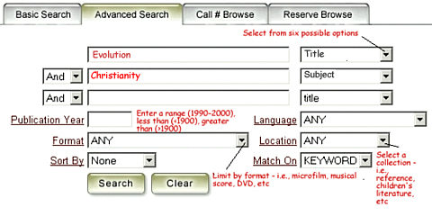 WebCat Advanced Search