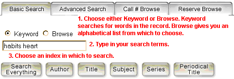 WebCat Basic Search