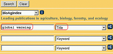 Title Field Search