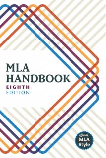MLA Handbook Eighth Edition is Out