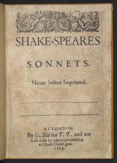 Happy Publication Day, Shakespeare's Sonnets...