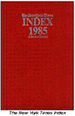 New York Times Index Cover