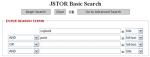 JSTOR Basic Search