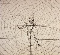 Oskar Schlemmer--drawing of Man as Dancer